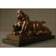 Bronze sculpture 'Woman Smoking', by Botero. Signed.