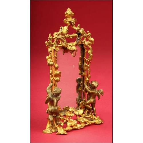 Gilded Bronze Clock Holder made in 1900.