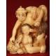 Antique Japanese Erotic Netsuke, Hand Carved Ivory. Signed