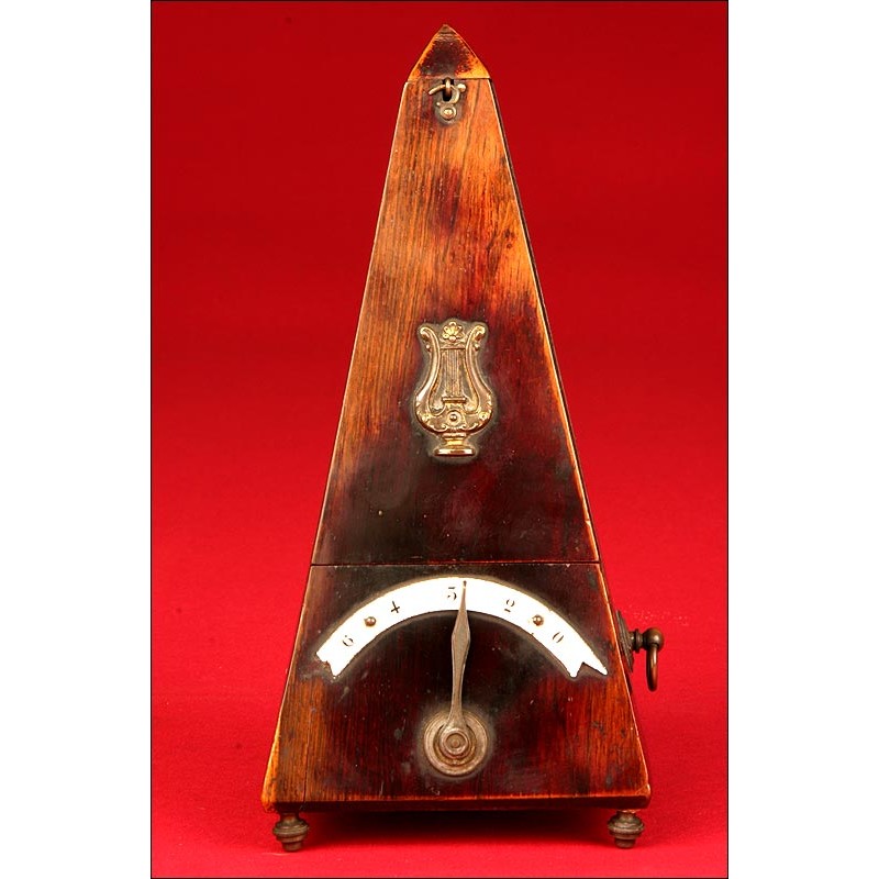 Metronome with E. Muller Bell Ringing, XIX Century.