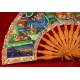 Antique Chinese Fan of the Thousand Faces, Hand Carved and Decorated. 19th Century