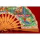 Antique Chinese Fan of the Thousand Faces, Hand Carved and Decorated. 19th Century