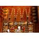 Impressive Arabian Backgammon and Checkers Game. Years 80's. Original and Handmade