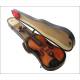 Antique Violin from XIX Century. In Good Condition, in its Original Case and with Accessories.