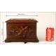 Magnificent Carved Noble Wood Cigar Box. France, Late XIX Century