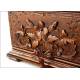 Magnificent Carved Noble Wood Cigar Box. France, Late XIX Century