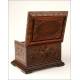 Magnificent Carved Noble Wood Cigar Box. France, Late XIX Century