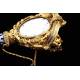 Precious Porcelain and Brass Bouquet Holder. France, XIX Century