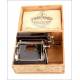 Rare Lemaire Cigarette Rolling Machine in Original Case. France, Late 19th Century