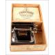 Rare Lemaire Cigarette Rolling Machine in Original Case. France, Late 19th Century