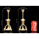 Elegant Pair of Antique Bronze Candlesticks. France, XIX Century