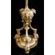 Elegant Pair of Antique Bronze Candlesticks. France, XIX Century