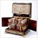 Magnificent Antique Decorated Liquor Cabinet with Boulle Machetery. France, Circa 1870