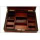 Beautiful Napoleon III Period Playing Box with Compartments. France, Circa 1870