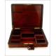 Beautiful Napoleon III Period Playing Box with Compartments. France, Circa 1870