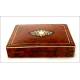 Beautiful Napoleon III Period Playing Box with Compartments. France, Circa 1870