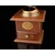 Precious Wooden and Metal Coffee Grinders, in Good Condition. XX Century