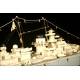 Huge handmade wooden model of the German Battleship Bismark. Scale 1:200.