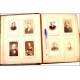 Extraordinary photographic album with bronze appliques dated 1877.