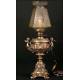 Electrified oil lamp. S. XIX. 61 cms high