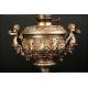 Electrified oil lamp. S. XIX. 61 cms high