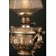 Electrified oil lamp. S. XIX. 61 cms high