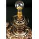 Electrified oil lamp. S. XIX. 61 cms high