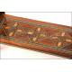 Spectacular game table with folding marquetry. XX CENTURY