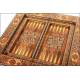 Spectacular game table with folding marquetry. XX CENTURY