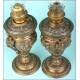 Precious set of antique oil lamps. S. XIX.