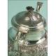 Coffee-Tea Set with Tray in Solid Silver (3751 grs.). Spain. 20th Century