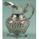 Coffee-Tea Set with Tray in Solid Silver (3751 grs.). Spain. 20th Century