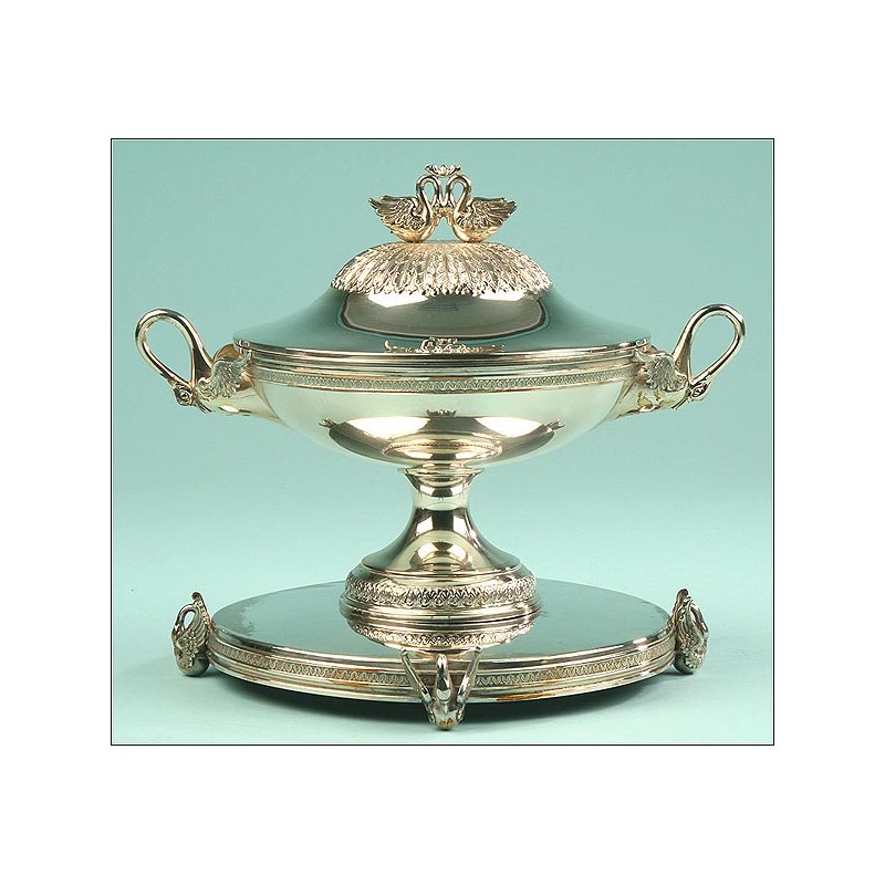 Empire Style Tureen. Spain. XX Century.