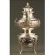 Important Solid Silver Samovar, France, XIX Century.