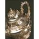 Important Solid Silver Samovar, France, XIX Century.