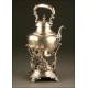 French Samovar of the XIX Century in Solid Silver in Perfect State of Conservation.