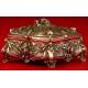 Precious Solid Silver Jewelry Box made in Germany in the XIX Century.