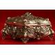 Precious Solid Silver Jewelry Box made in Germany in the XIX Century.