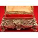 Precious Solid Silver Jewelry Box made in Germany in the XIX Century.