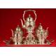 Spectacular Solid Silver Coffee Set and Samovar. Spain ½ s. XX.