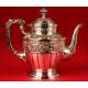 Spectacular Solid Silver Coffee Set and Samovar. Spain ½ s. XX.