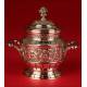 Spectacular Solid Silver Coffee Set and Samovar. Spain ½ s. XX.