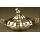 Elegant and Decorative Solid Silver Frito Holder. Spain, 20th Century