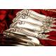 Magnificent Solid Silver Cutlery. Germany. XIX CENTURY.