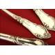 Magnificent Solid Silver Cutlery. Germany. XIX CENTURY.