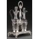 Decorative Blown Glass Vinaigrettes with Decorative Solid Silver Stand. 1830.