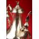 Extraordinary Large French Coffee Pot in Solid Silver. XIX Century