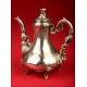 Extraordinary Large French Coffee Pot in Solid Silver. XIX Century