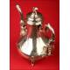 Extraordinary Large French Coffee Pot in Solid Silver. XIX Century