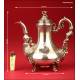 Extraordinary Large French Coffee Pot in Solid Silver. XIX Century